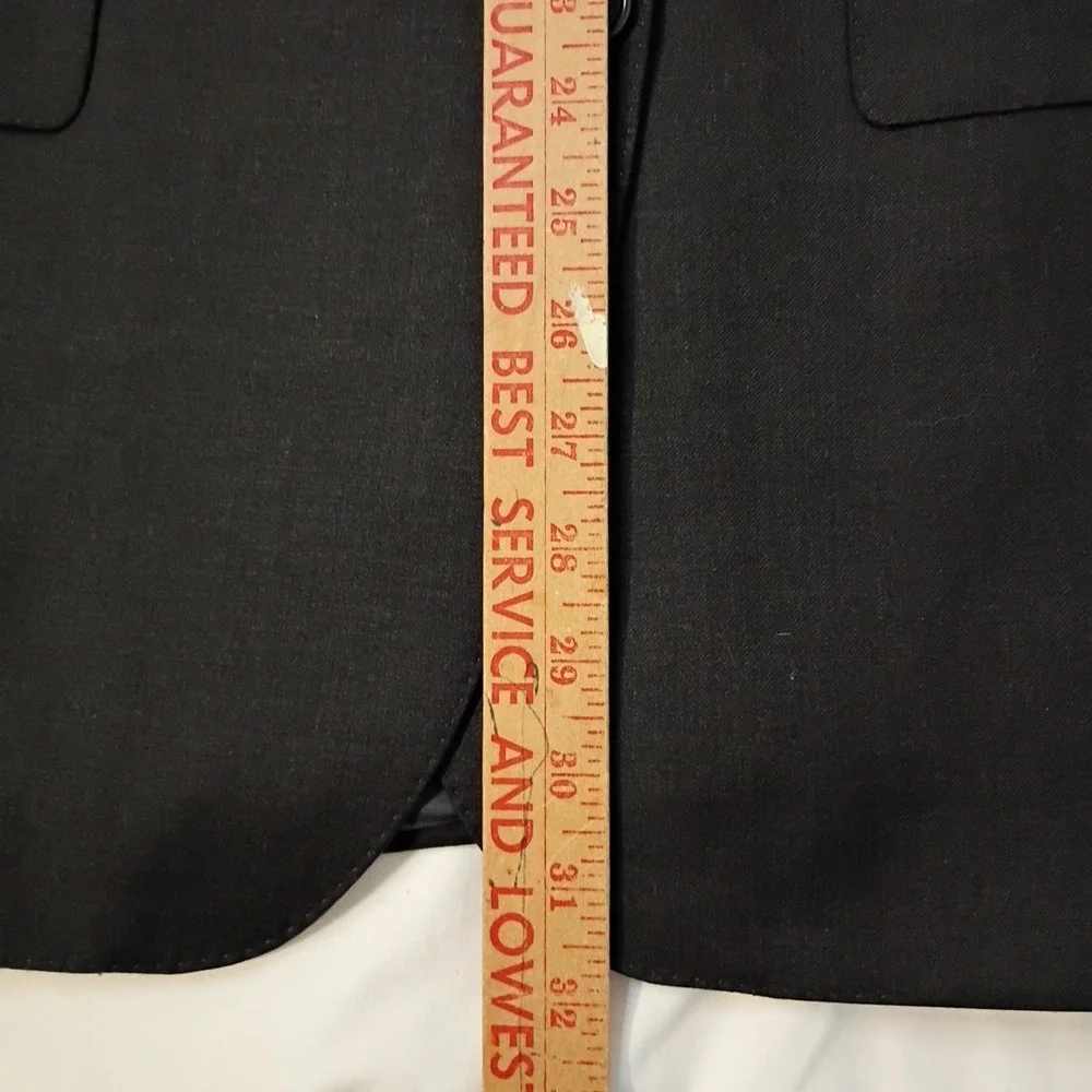 Jos. A. Bank Signature Gold  Blazer Mens 40S Charcoal Gray Wool Suit Coat Jacket
